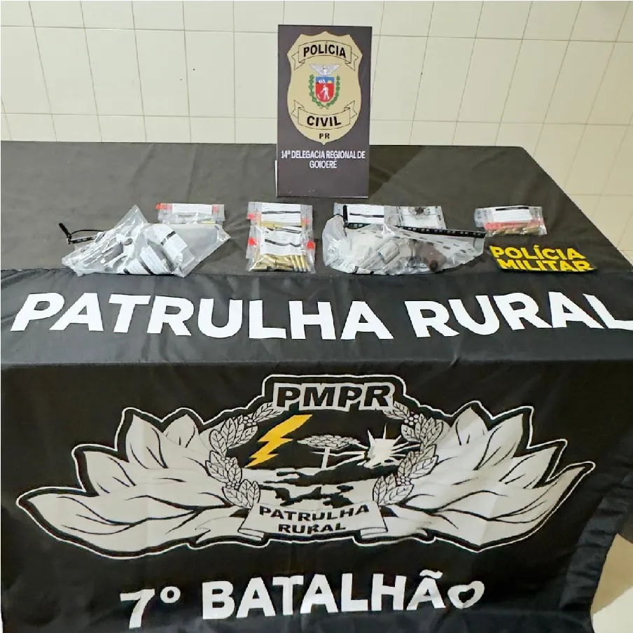 O investigado foi encaminhado à Delegacia de Polícia Civil de Goioerê