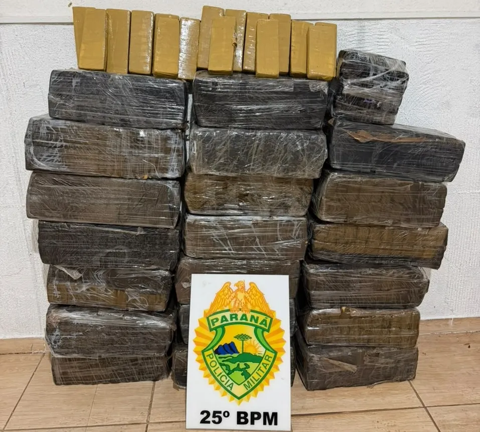 320 quilos de maconha foram apreendidos pela PM através da Operação Omnis em Icaraíma