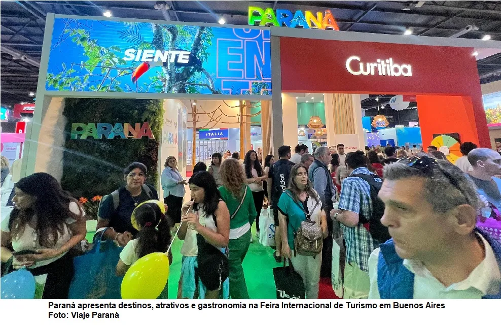 Paraná apresenta destinos, atrativos e gastronomia na Feira Internacional de Turismo em Buenos Aires Foto: Viaje Paraná