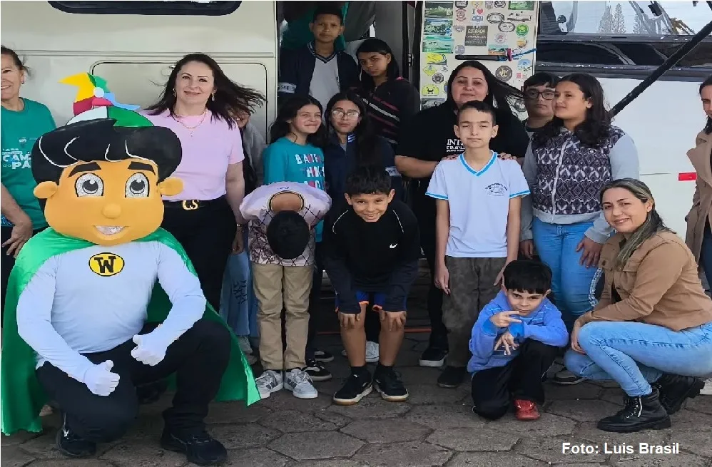 Um dia de alegria, brincadeiras e carinho, marcou o encontro entre caravanistas e os moradores de Wenceslau Braz