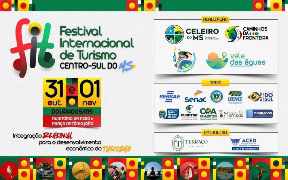 Vem aí 1º Festival Internacional de Turismo do Centro Sul mato-grossense