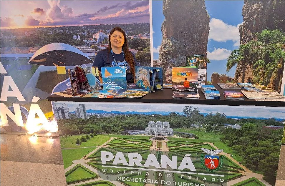 Durante a programação, o Viaje Paraná contará com um estande de divulgação de materiais e potenciais do turismo paranaense, junto dos coexpositores selecionados - Foto/Crédito: SETU
