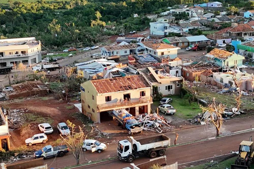 Além de Rio Bonito do Iguaçu. Os municípios de Guarapuava e Turvo também ocorreram tornado - Foto/Crédito: Valdelino Pontes