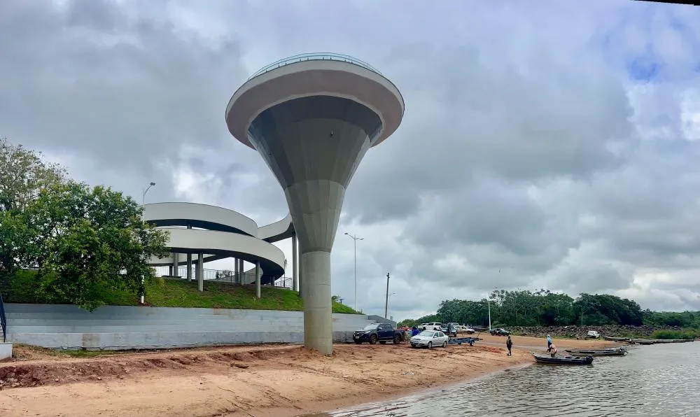 Mirante em forma de caracol permitir uma visão panorâmica da região - Foto: Lúcio Freire