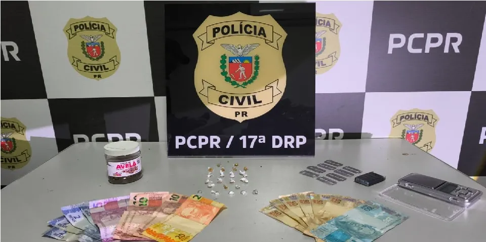 Operação resultou em duas prisões, apreensão de entorpecentes, dinheiro e materiais utilizados no tráfico