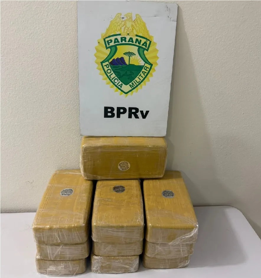 Passeiro levava na mochila, 10 kg de crack, que seria recebida em Maringá